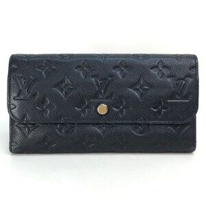 LOUIS VUITTON Navy Monogram Leather Wallet